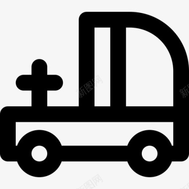 卡车交付9轮廓图标图标