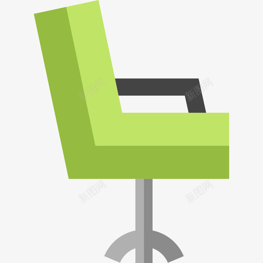 椅子家居用品6平的图标svg_新图网 https://ixintu.com 家居用品6 平的 椅子