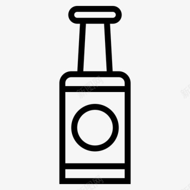 啤酒酒瓶子图标图标