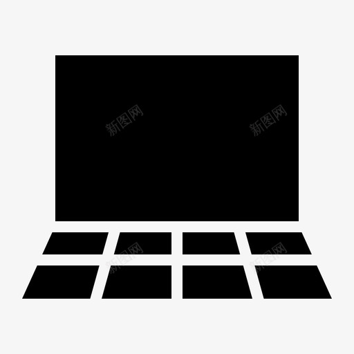 手提电脑电脑笔记本图标svg_新图网 https://ixintu.com 手提电脑 电脑 电脑组件 笔记本