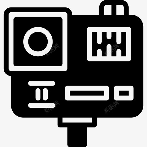 Gopro摄影视频3填充图标svg_新图网 https://ixintu.com Gopro 填充 摄影视频3