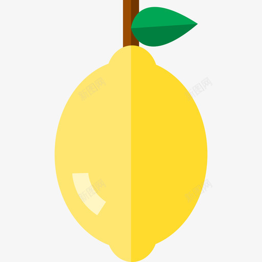 柠檬食物19扁平图标svg_新图网 https://ixintu.com 扁平 柠檬 食物19