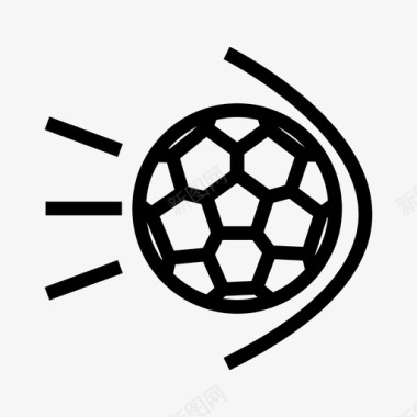 足球足球装备体育图标图标