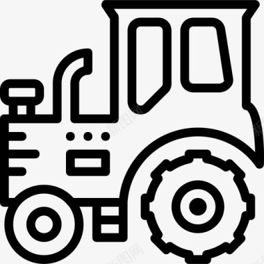 拖拉机农耕5直线图标图标