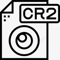 cr2Cr2文件类型3线性图标高清图片