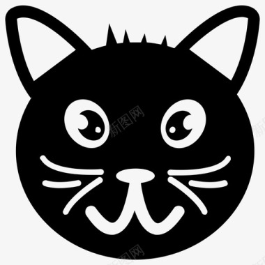 猫脸卡通动物卡通猫图标图标