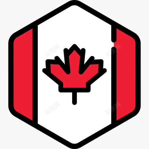 加拿大flagscollection5六角形图标svg_新图网 https://ixintu.com flagscollection5 六角形 加拿大