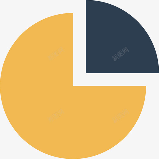 饼图房地产16持平图标svg_新图网 https://ixintu.com 房地产16 持平 饼图