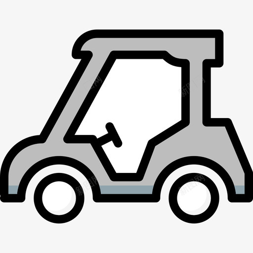 高尔夫球车运输19线性颜色图标svg_新图网 https://ixintu.com 线性颜色 运输19 高尔夫球车