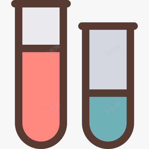 试管药物图标颜色svg_新图网 https://ixintu.com 药物图标 试管 颜色