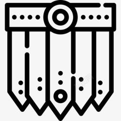长裙人长裙维京人直纹图标高清图片