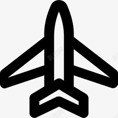 飞机军徽4轮廓图标图标