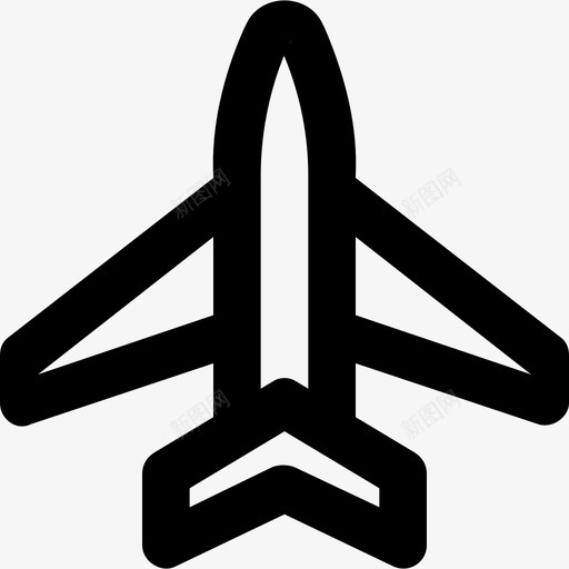 飞机军徽4轮廓图标svg_新图网 https://ixintu.com 军徽4 轮廓 飞机