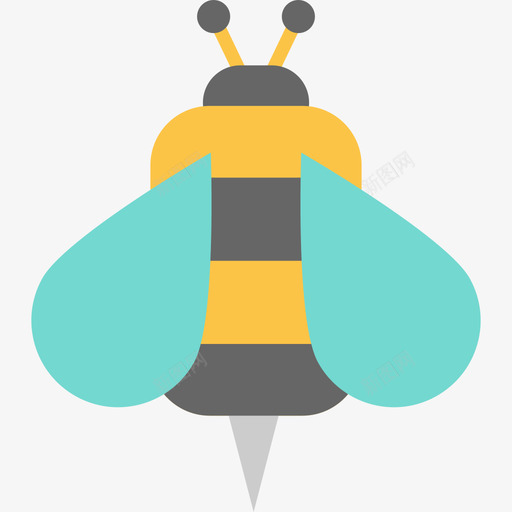 蜜蜂12号弹簧扁平图标svg_新图网 https://ixintu.com 12号弹簧 扁平 蜜蜂