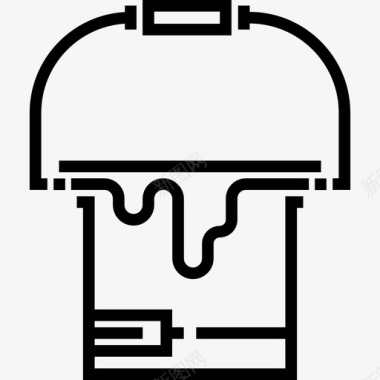 油漆桶工艺5线状图标图标