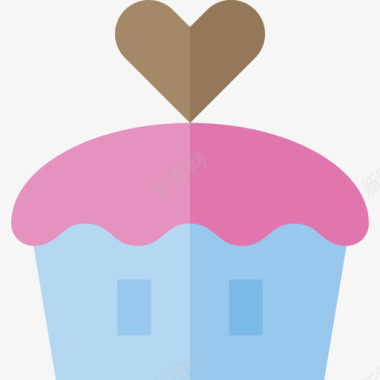 纸杯蛋糕情人节15平的图标图标