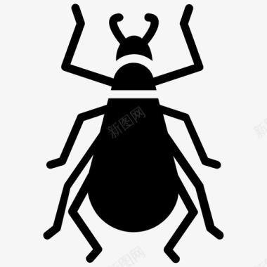 蟋蟀昆虫害虫图标图标