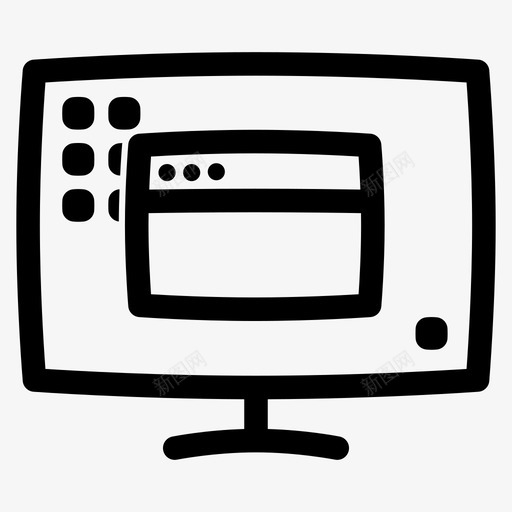 台式机浏览器电脑图标svg_新图网 https://ixintu.com imac 台式机 显示器 浏览器 电脑 电脑屏幕