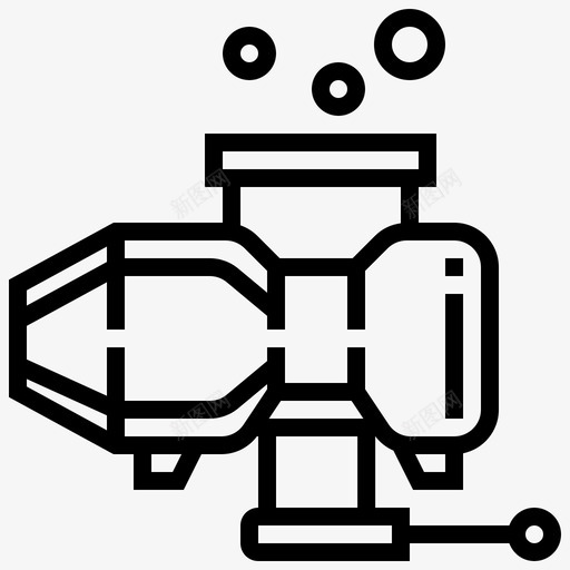 进料旋风分离器装置图标svg_新图网 https://ixintu.com 彩弹和bb枪生产线 旋风分离器 系统 装料 装置 进料