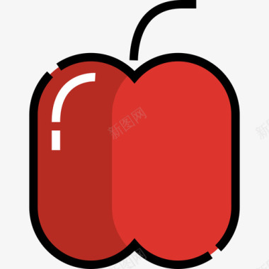 苹果园艺10线性颜色图标图标