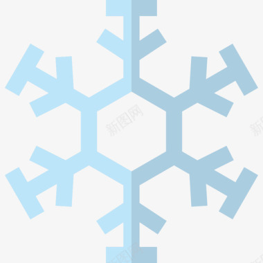 雪花冬季元素4平坦图标图标