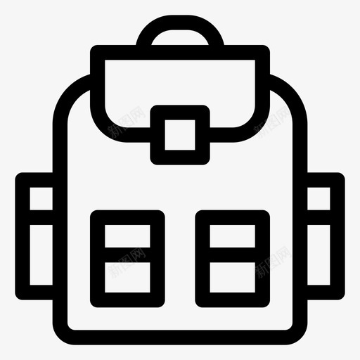 背包包行李架图标svg_新图网 https://ixintu.com 包 手提箱 背包 行李架 设备 返校提纲