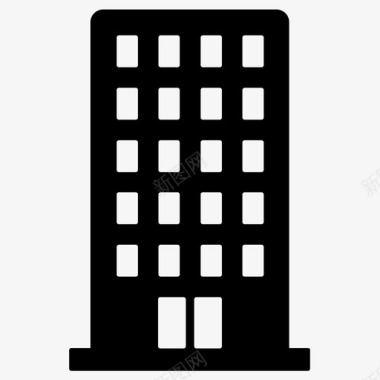 大厦公寓楼城市大厦图标图标