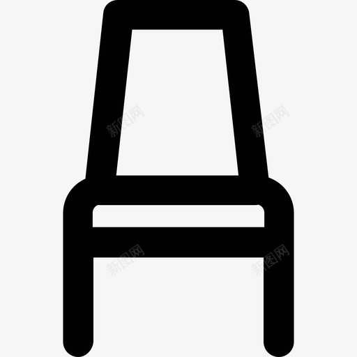 椅子建筑和家具粗体圆形图标svg_新图网 https://ixintu.com 建筑和家具 椅子 粗体圆形