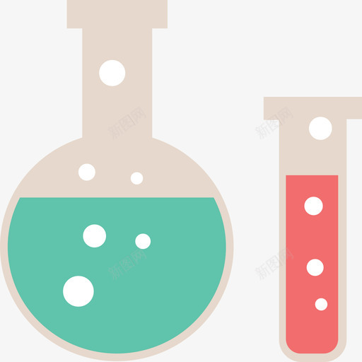 烧瓶教育19号扁平图标svg_新图网 https://ixintu.com 扁平 教育19号 烧瓶