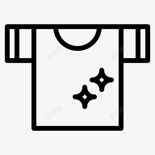 t恤服装时装图标svg_新图网 https://ixintu.com t恤 时装 服装 衣服轮廓