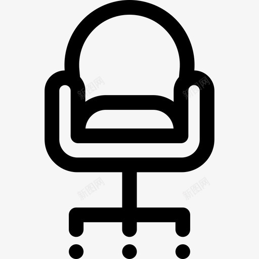 椅子家居用品10直线型图标svg_新图网 https://ixintu.com 家居用品10 椅子 直线型