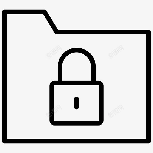 锁定文件夹驱动器保护文件安全图标svg_新图网 https://ixintu.com 受保护数据 安全文件夹 数据组织行图标 文件安全 锁定文件夹 驱动器保护