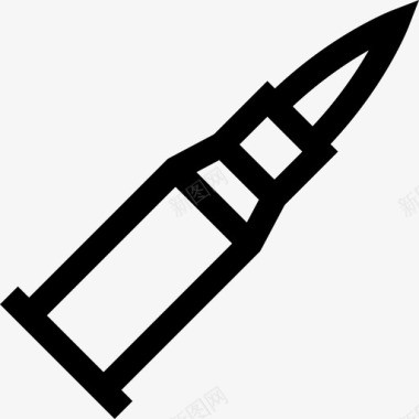 子弹武器6直线图标图标