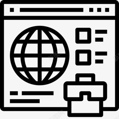 在线商务浏览器管理图标图标