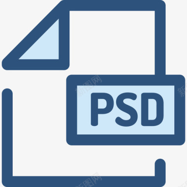 Psd文件和文件夹8蓝色图标图标