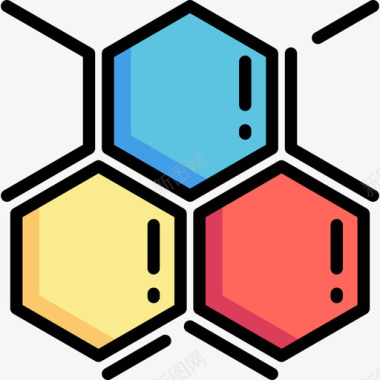 化学键化学7线性颜色图标图标