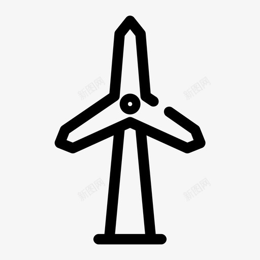 风车荷兰能源图标svg_新图网 https://ixintu.com 力量 能源 能源缺口介质 荷兰 风车