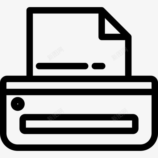 打印机工具14线性图标svg_新图网 https://ixintu.com 打印机 线性 设计工具14