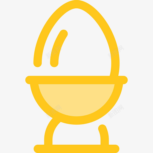 煎蛋食物和餐厅7黄色图标svg_新图网 https://ixintu.com 煎蛋 食物和餐厅7 黄色