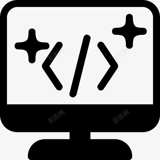 编码编程填充图标svg_新图网 https://ixintu.com 填充 编码 编程