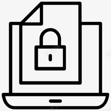 数据加密数据安全文件加密图标图标