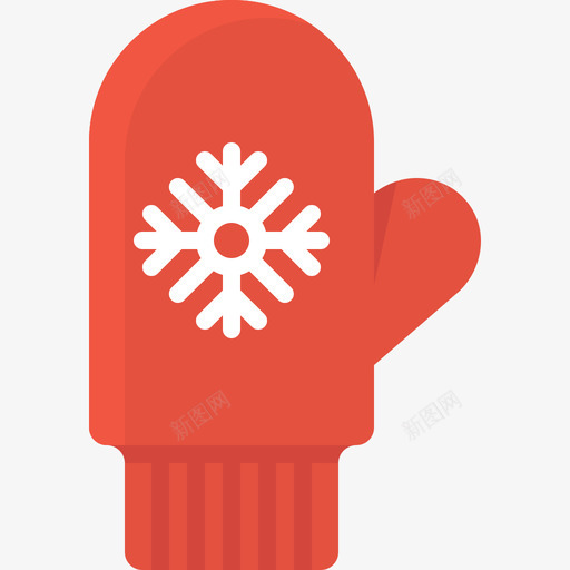 连指手套圣诞节扁平图标svg_新图网 https://ixintu.com 圣诞节 扁平 连指手套