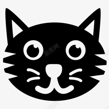 卡通猫卡通动物猫表情图标图标
