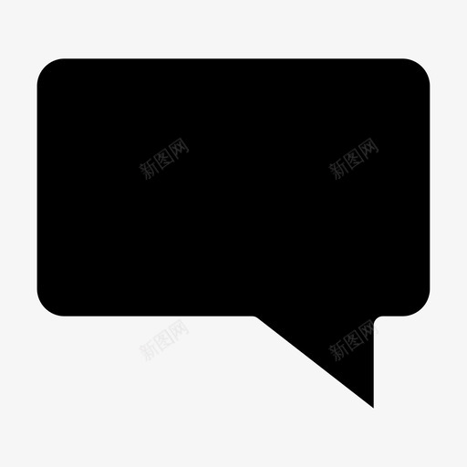 留言语音泡泡图标svg_新图网 https://ixintu.com 留言 语音泡泡