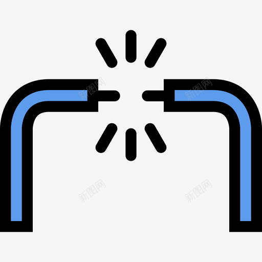 电缆破损客房部2彩色图标svg_新图网 https://ixintu.com 客房部2 彩色 电缆破损