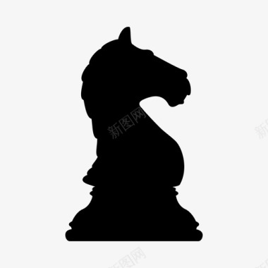骑士棋类游戏国际象棋图标图标