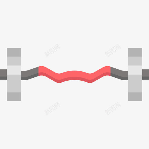 哑铃健身房2扁平图标svg_新图网 https://ixintu.com 健身房2 哑铃 扁平