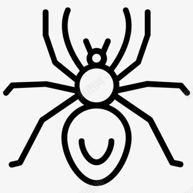 黑蜘蛛动物蜘蛛纲动物图标图标