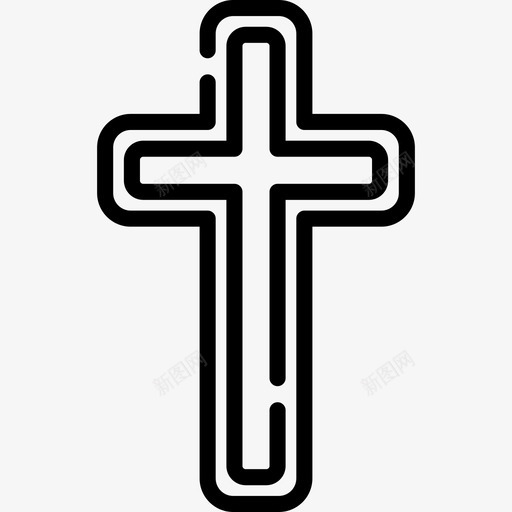 十字架复活节12直纹图标svg_新图网 https://ixintu.com 十字架 复活节12 直纹