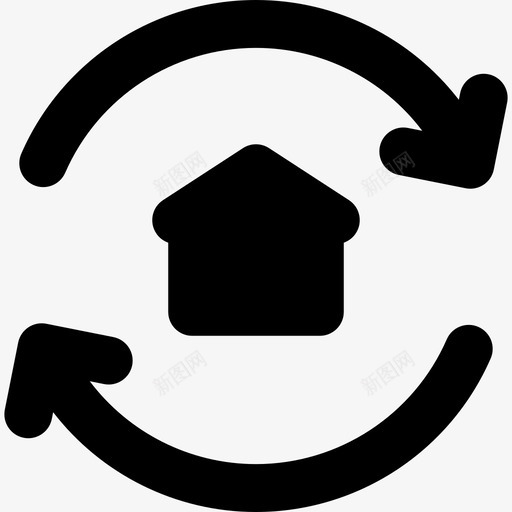 房屋建筑施工6填充图标svg_新图网 https://ixintu.com 填充 建筑施工6 房屋